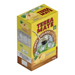 Terere Terra Mate - caixa 10x500 gr - Sortido (2 Natural, 2 abacaxi, 2 lima-limão, 2 Limão e 2 Menta)