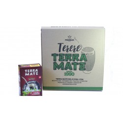 Terere Terra Mate - caixa 20x500 gr -  Cereja com  Menta  - Sabor Premium