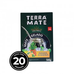 Terere Terra Mate - Caixa 20x500g - Abacaxi e Hortelã - Linha Premium