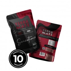 Erva-mate para tererê - Sensations Red - Cereja e Menta - 10x500g