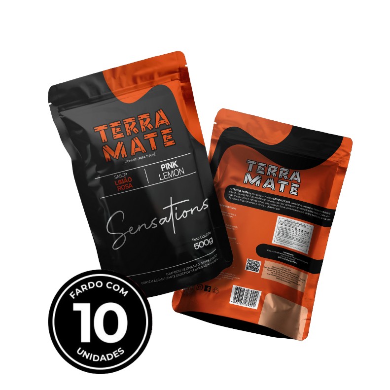 Erva-mate para tererê - Sensations Pink Lemon - Limão Rosa - 10x500g